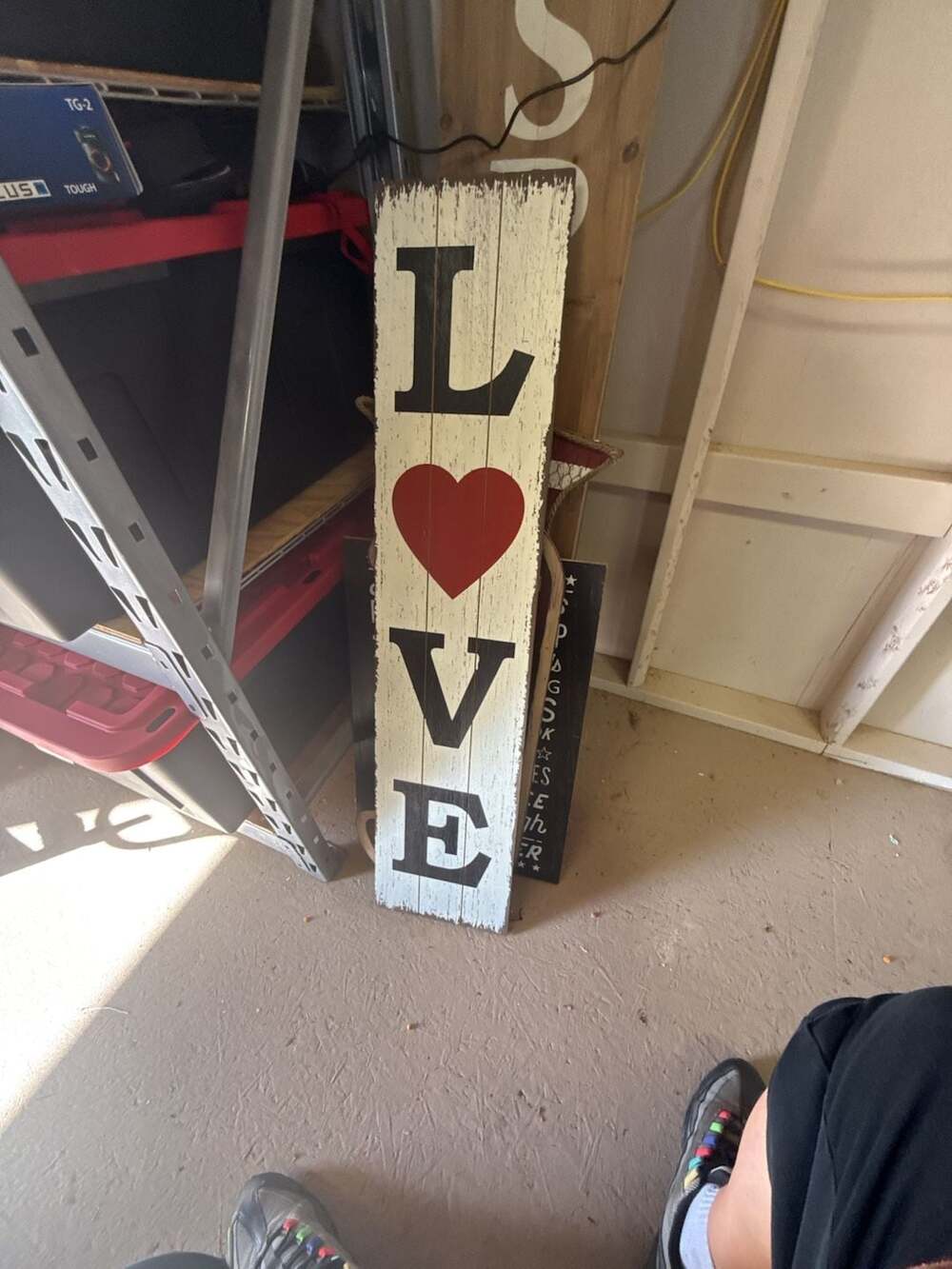 Hobby Lobby Love Valentine's Day Vertical Porch Sign